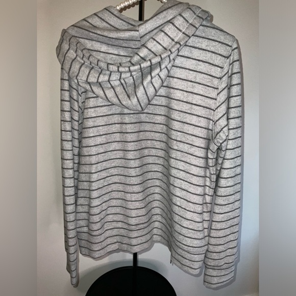 Sundry Striped Tawny Zip up Hoodie - NWT - Size 4/XL - *SOFTER THAN SOFT* - Picture 9 of 13